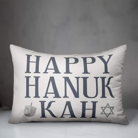 Happy Hanukkah 14x20 Spun Poly Pillow